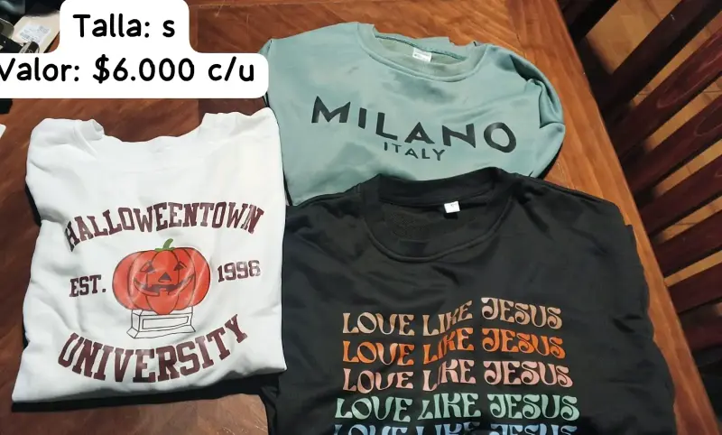 Pack de Poleras Estampadas Talla S - 3