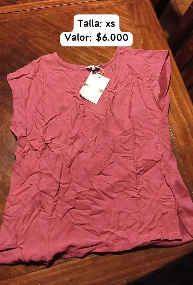 Vestido estampado rojo y blanco talla L - 4