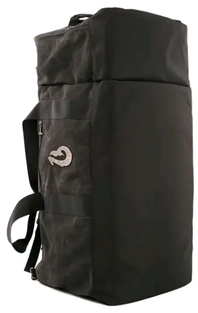 Bolso de viaje grande negro con logo - miniatura 4