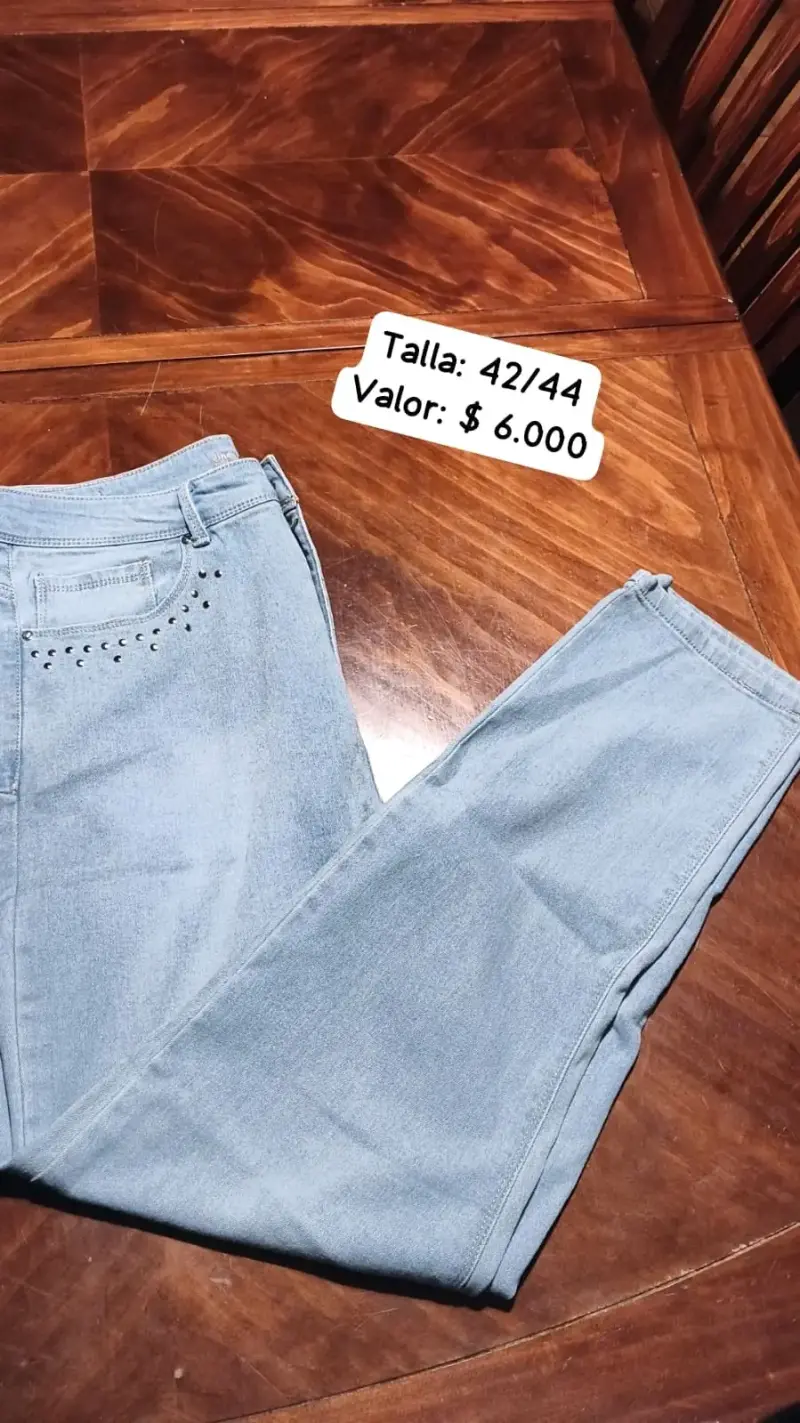 Enterito de mezclilla azul claro talla S - 3