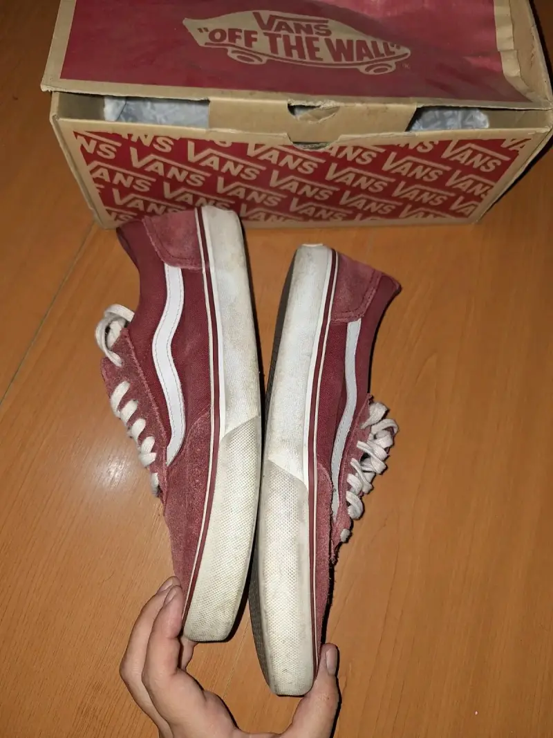 Zapatillas Vans rojas de gamuza para hombre - 2