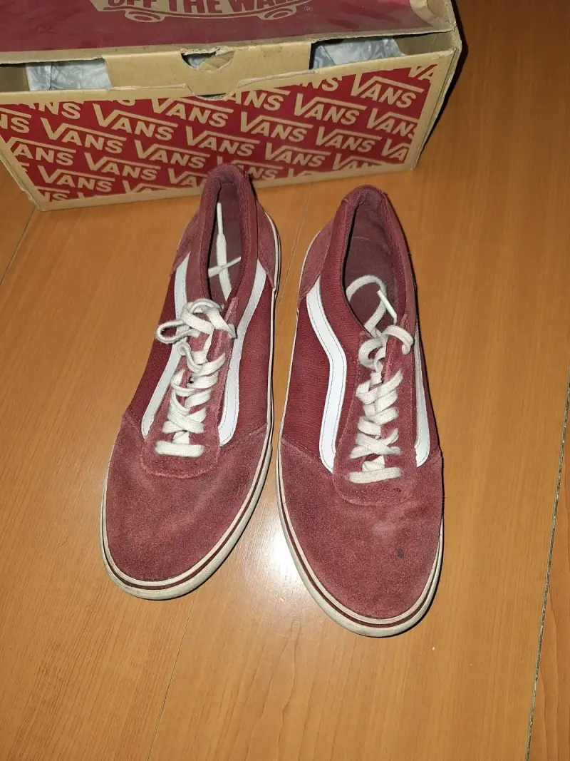 Zapatillas Vans rojas de gamuza para hombre - 3