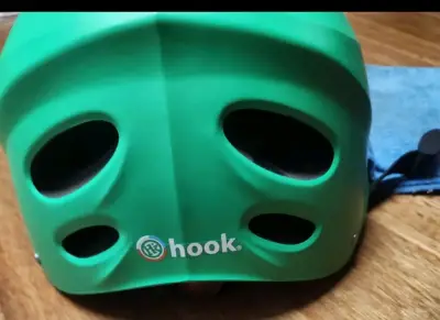 Casco verde para ciclismo Hook con ventilación - miniatura 3