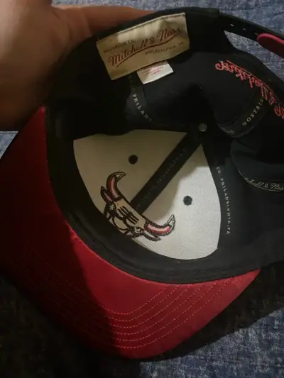 Gorra negra Chicago Bulls Mitchell & Ness - miniatura 2