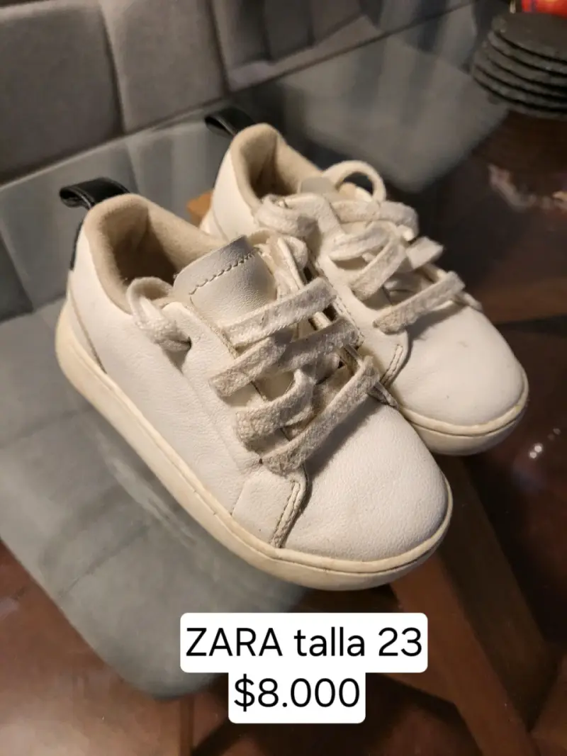 Zapatillas blancas Zara talla 23 - 1