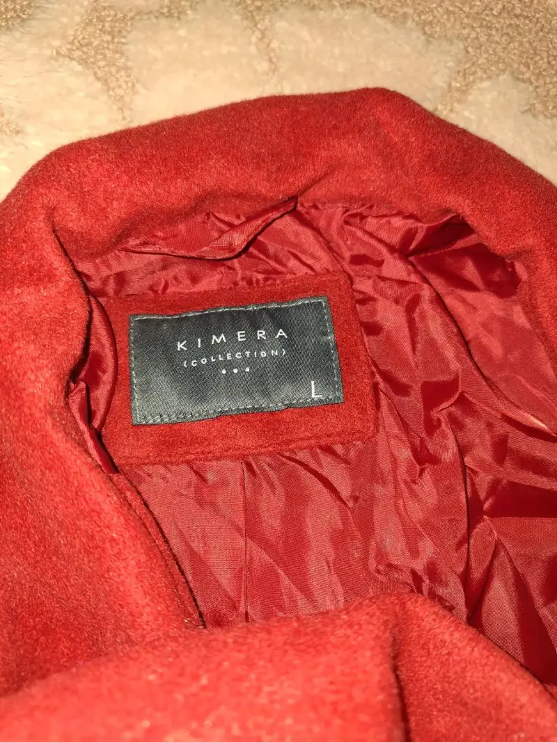 Abrigo rojo de lana Kimera para mujer - 2