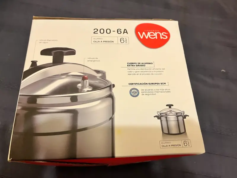 Olla a presión de aluminio Wens 6 litros - 5