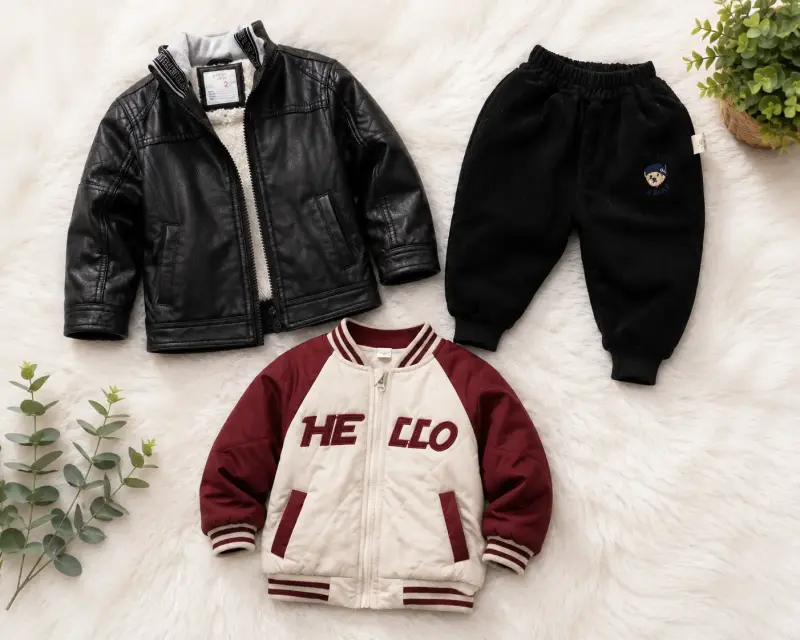 Conjunto de ropa infantil con chaquetas y pantalones - 1