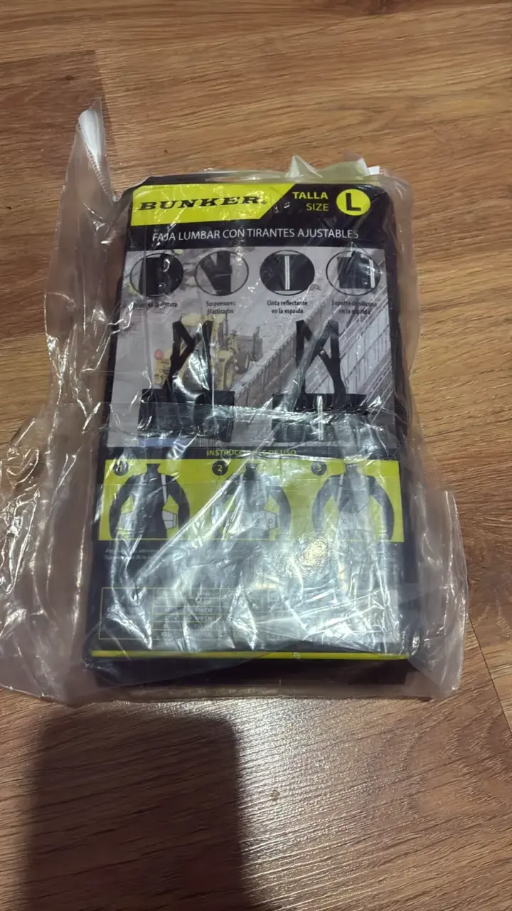 Faja lumbar con tirantes Bunker talla L - 2