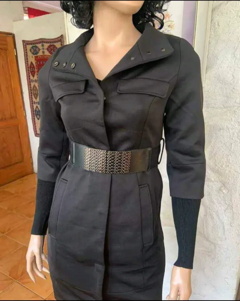 Vestido Abrigo Negro Corto ONLY Love Urbanized - 2