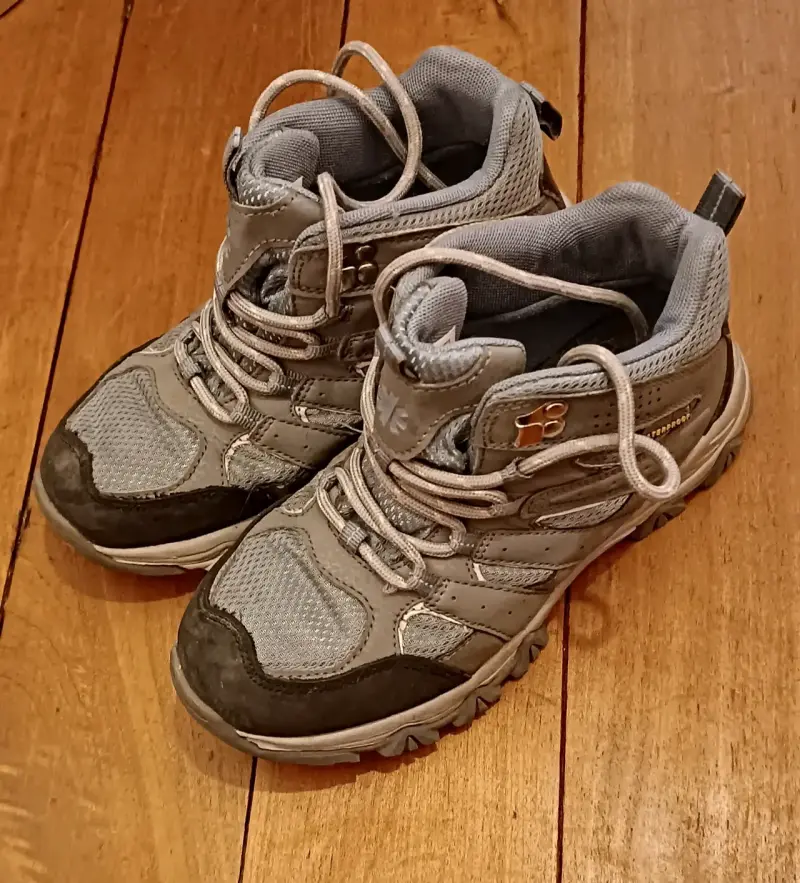 Botas de senderismo grises para niños, talla 33 - 2