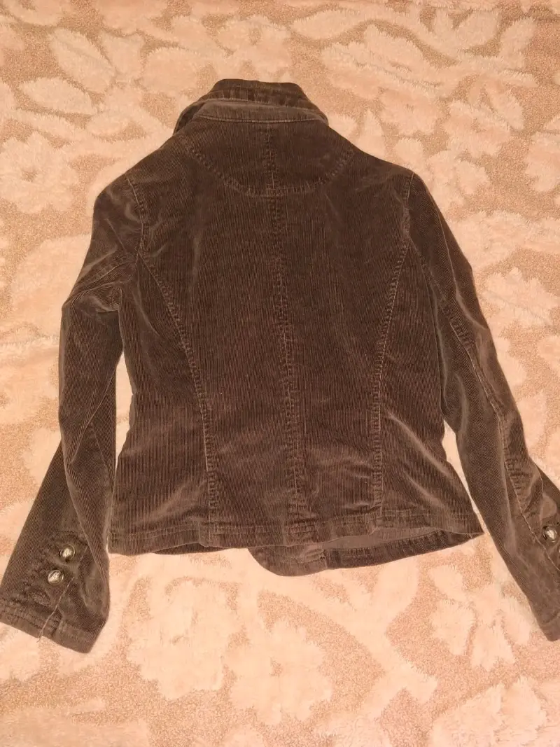 Chaqueta de pana marrón para mujer - 2