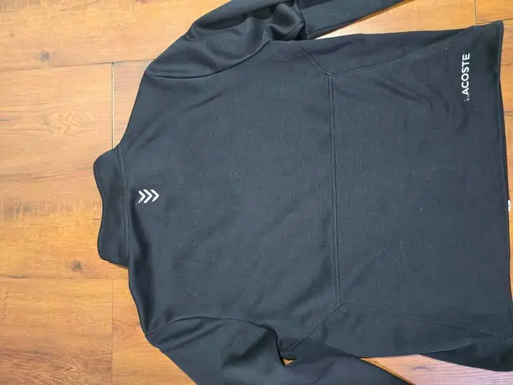 Chaqueta negra Lacoste con cierre completo - 2