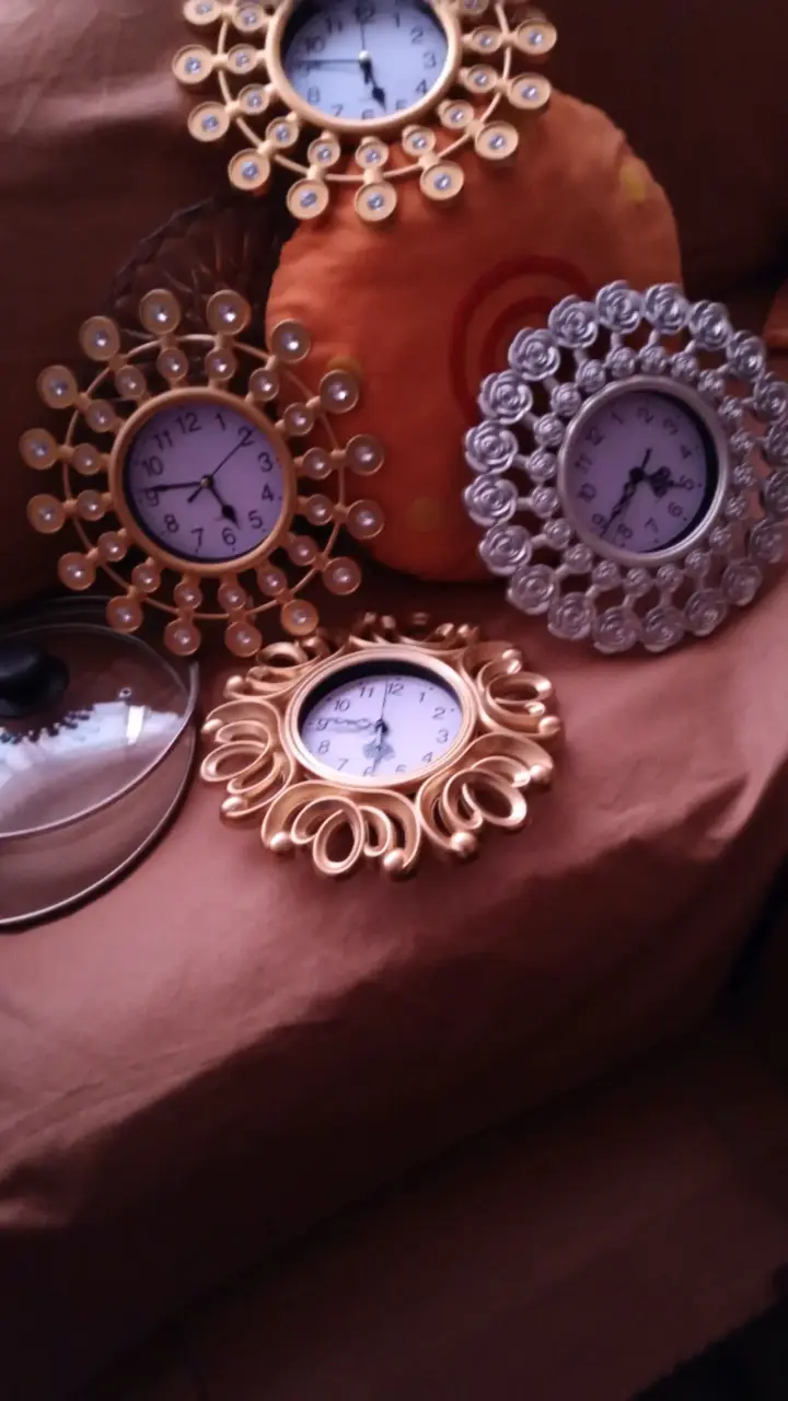 Relojes de pared decorativos con diseño floral - 2