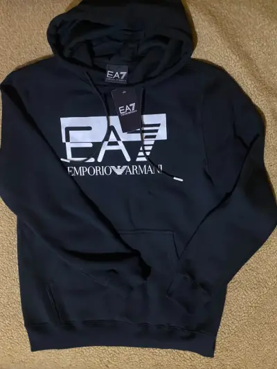 Polerón con capucha EA7 Emporio Armani negro - miniatura 1