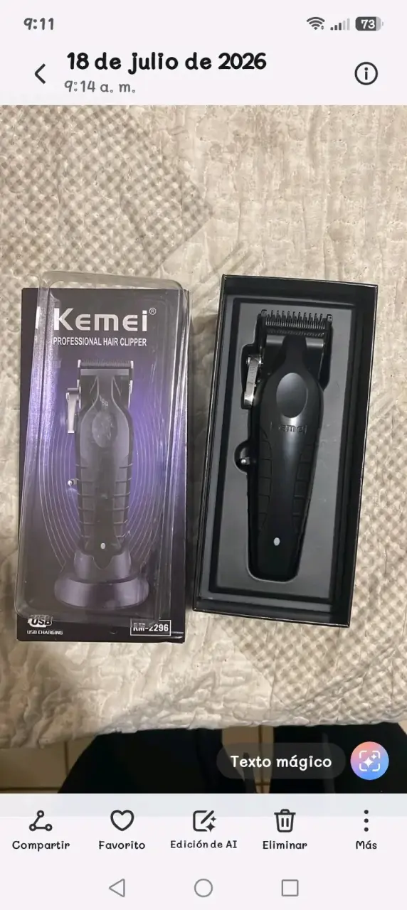 Cortapelos profesional Kemei con accesorios - 4