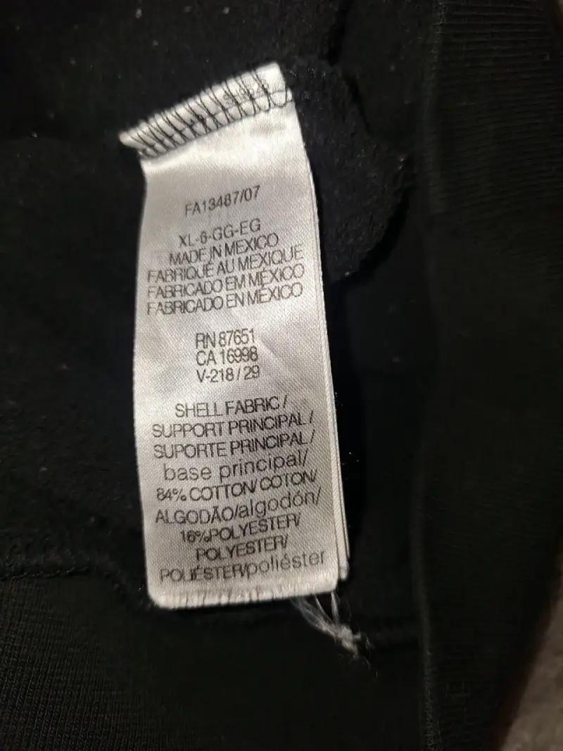 Polerón con capucha negro Lacoste talla XL - 3
