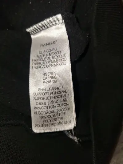 Polerón con capucha negro Lacoste talla XL - miniatura 3