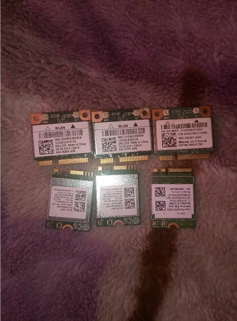 Lote de procesadores y tarjetas WLAN para repuesto - 2