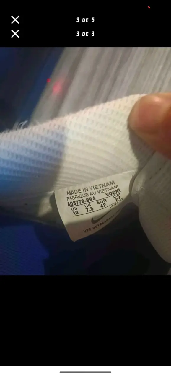 Zapatillas deportivas Nike Air Force 1 blancas - 2