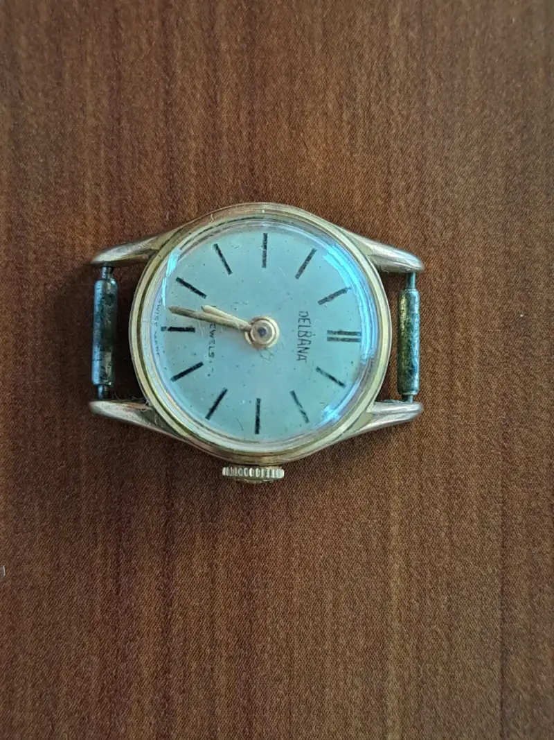 Reloj vintage Delbana dorado para hombre - 1
