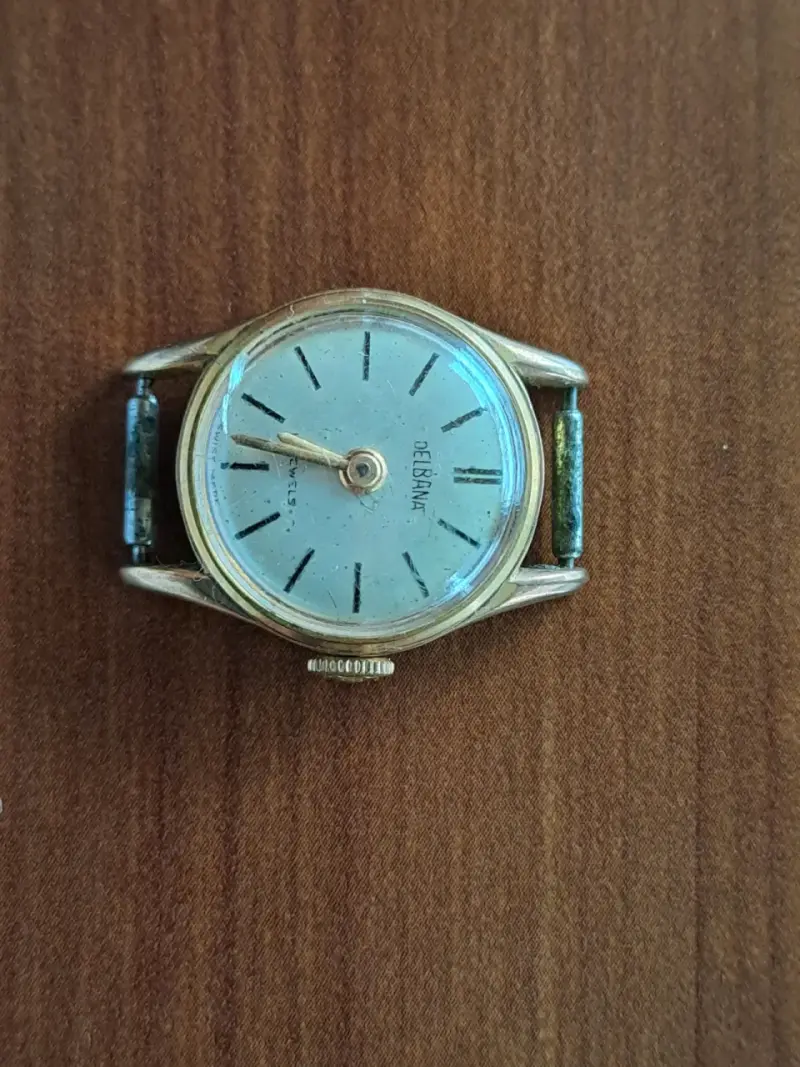 Reloj vintage Delbana dorado para hombre - 2