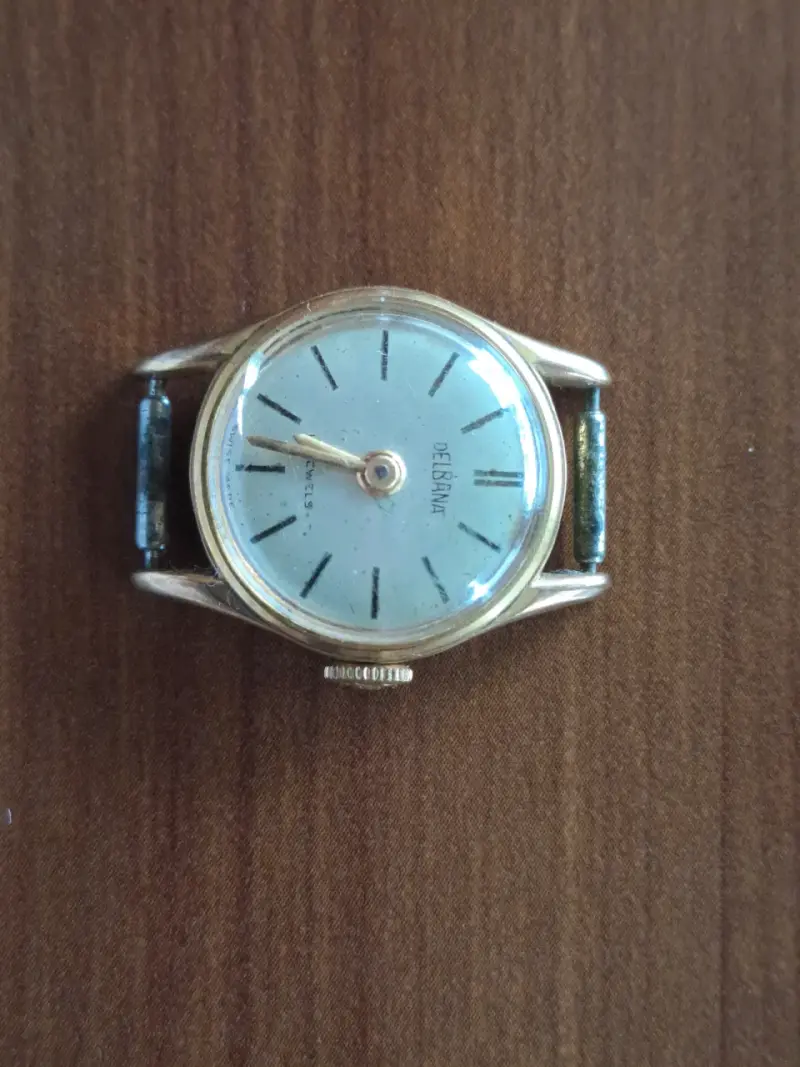 Reloj vintage Delbana dorado para hombre - 3