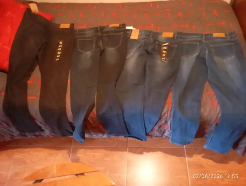 4 Jeans negros talla 42 para hombre - 2