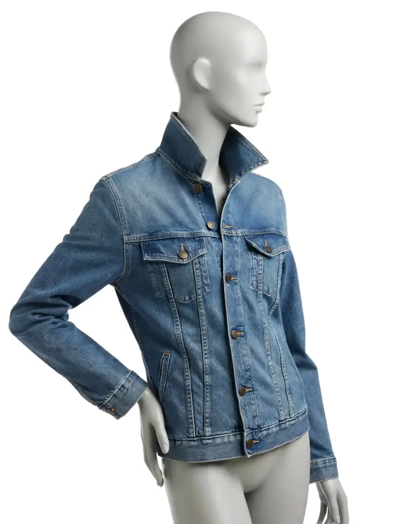 Blazer de mujer gris con cinturón - 4