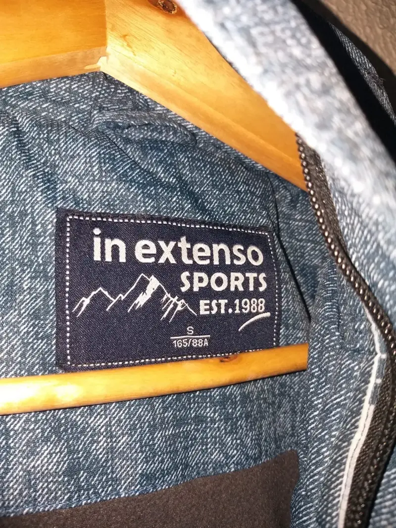 Chaqueta azul In Extenso Sports con capucha - 3