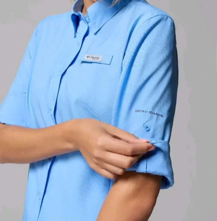 Camisa Columbia Omni-Shade azul para mujer - 1