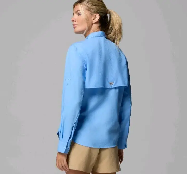 Camisa Columbia Omni-Shade azul para mujer - 5