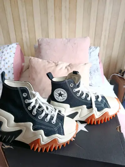 Zapatillas Converse Run Star Hike negras y naranja - miniatura 2