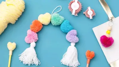 Herramientas para Hacer Pompones Corazón - miniatura 3