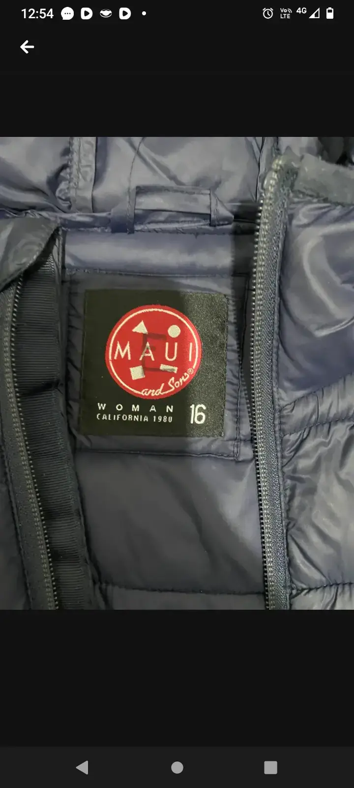 Parka mujer 16 acolchada azul Maui and Sons - 2