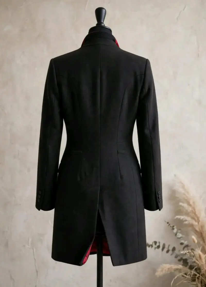 Abrigo gris oscuro elegante para hombre - 2