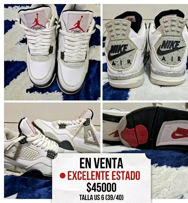 Zapatillas deportivas blancas Nike Air Jordan homb - 5