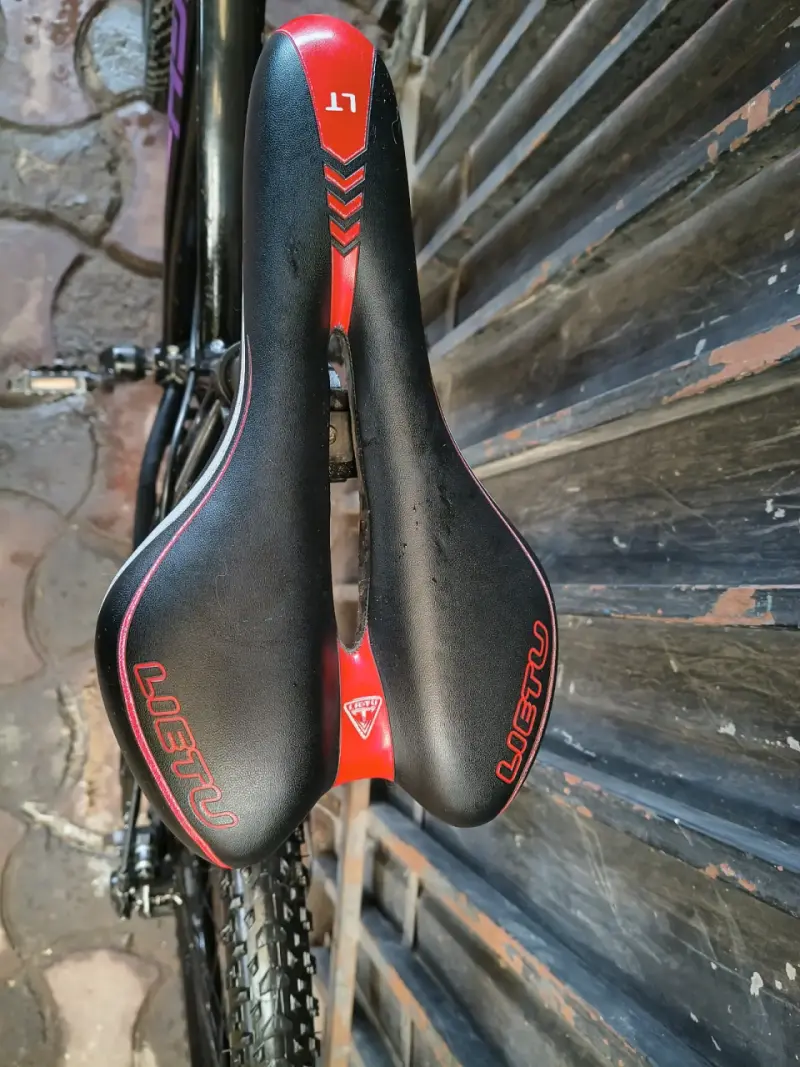 Bicicleta de montaña Raleigh negra con accesorios - 2