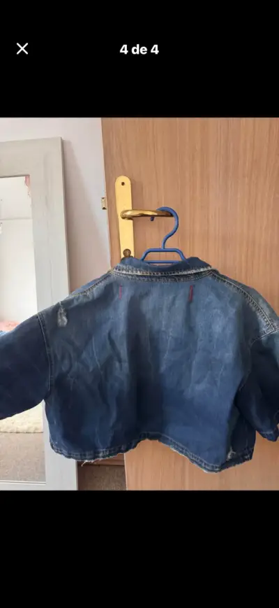 Chaqueta de mezclilla corta Oh, Boy! con parches - miniatura 4