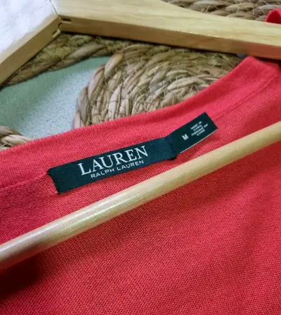 Suéter rojo de mujer Ralph Lauren - miniatura 3