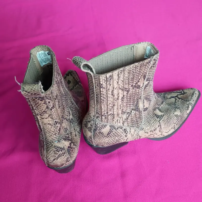 Botines de mujer con diseño de serpiente talla 40 - 1