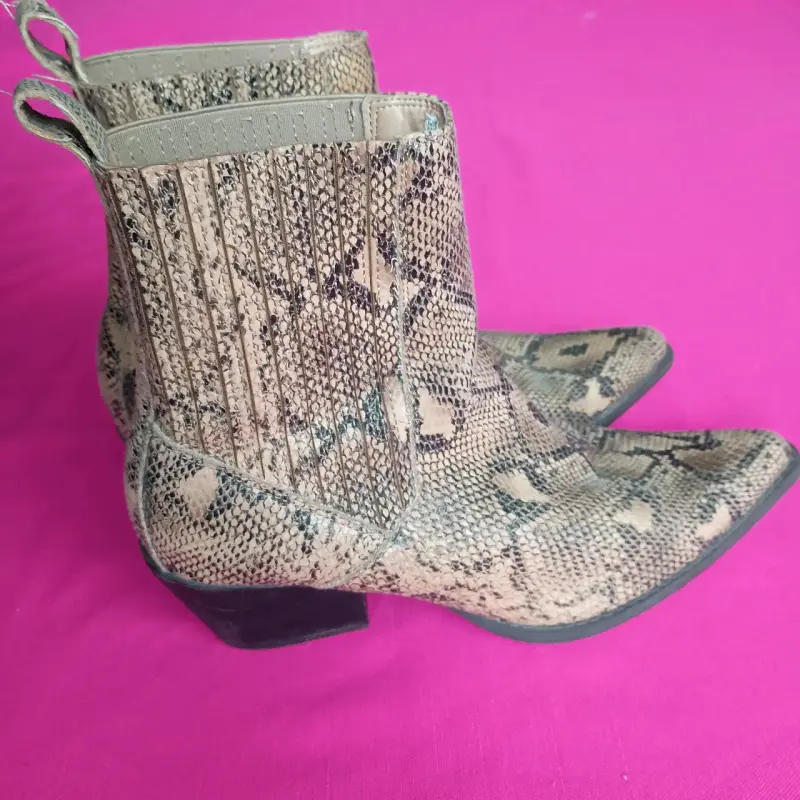 Botines de mujer con diseño de serpiente talla 40 - 4