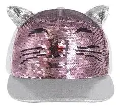 Gorra infantil con lentejuelas y orejas de gato - 3