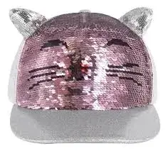 Gorra infantil con lentejuelas y orejas de gato - miniatura 3