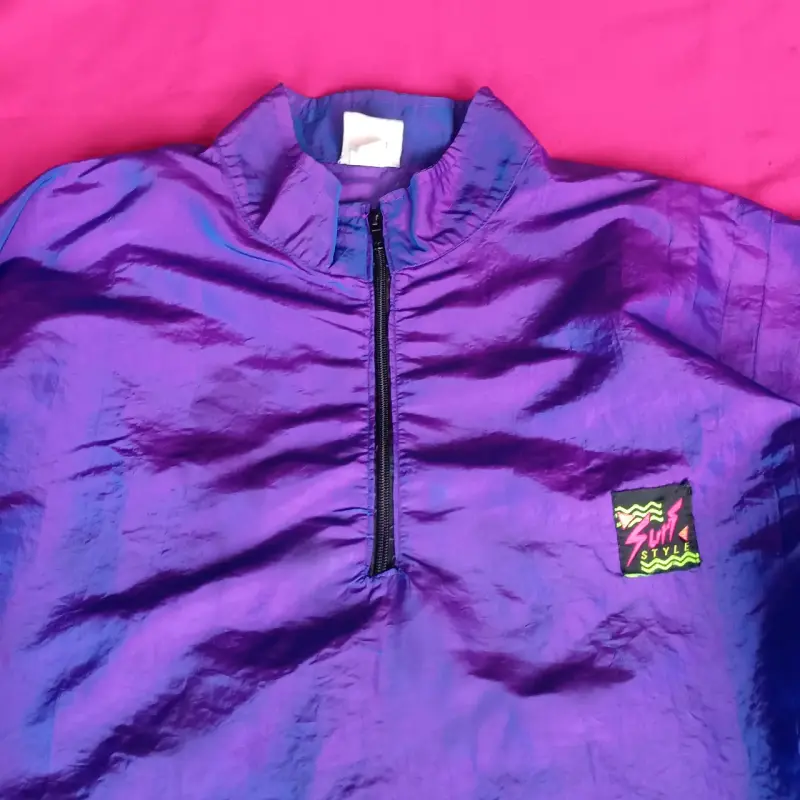 Cortaviento Morado Unisex con Cierre - 3