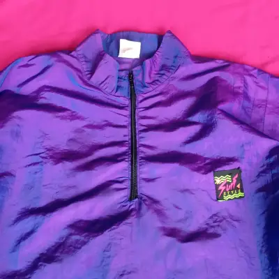 Cortaviento Morado Unisex con Cierre - miniatura 3