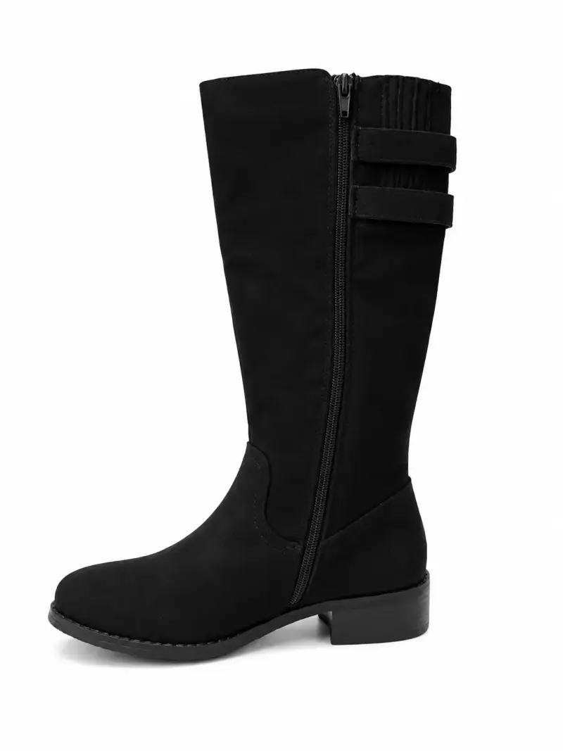 Botas negras de mujer con hebillas - 3