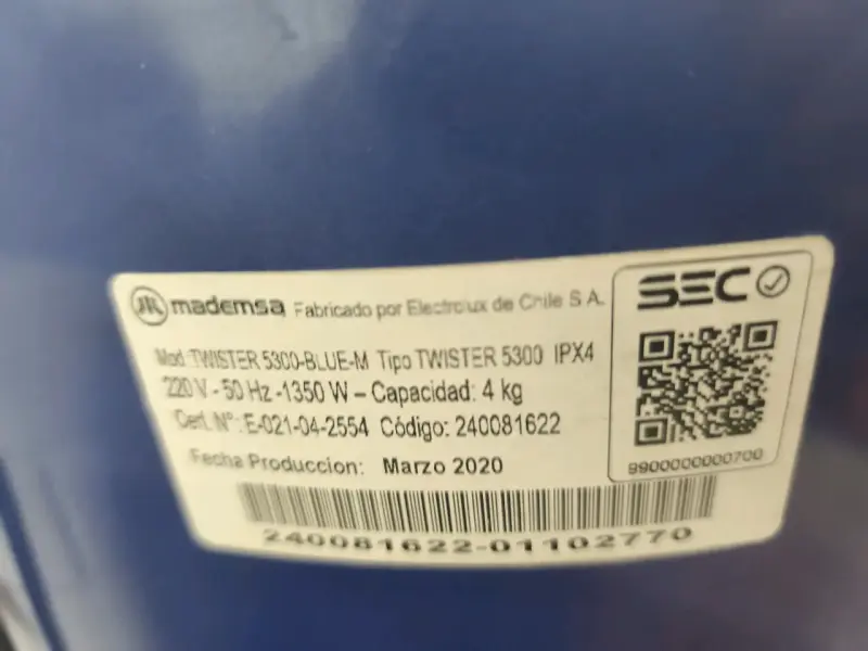 Lavadora Mademsa Twister 5300 - 3