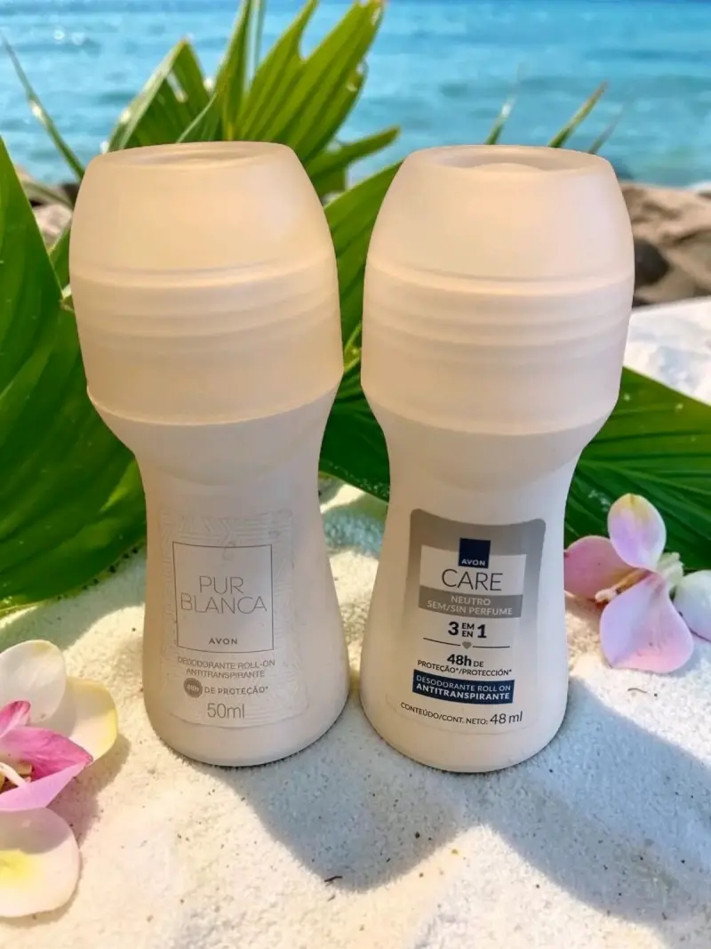 Pack de Desodorantes Roll-On Avon Pur Blanca y Care