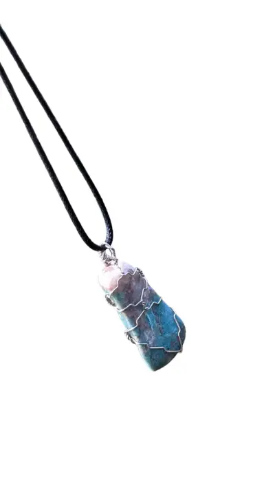 Collar con colgante de piedra natural - miniatura 2